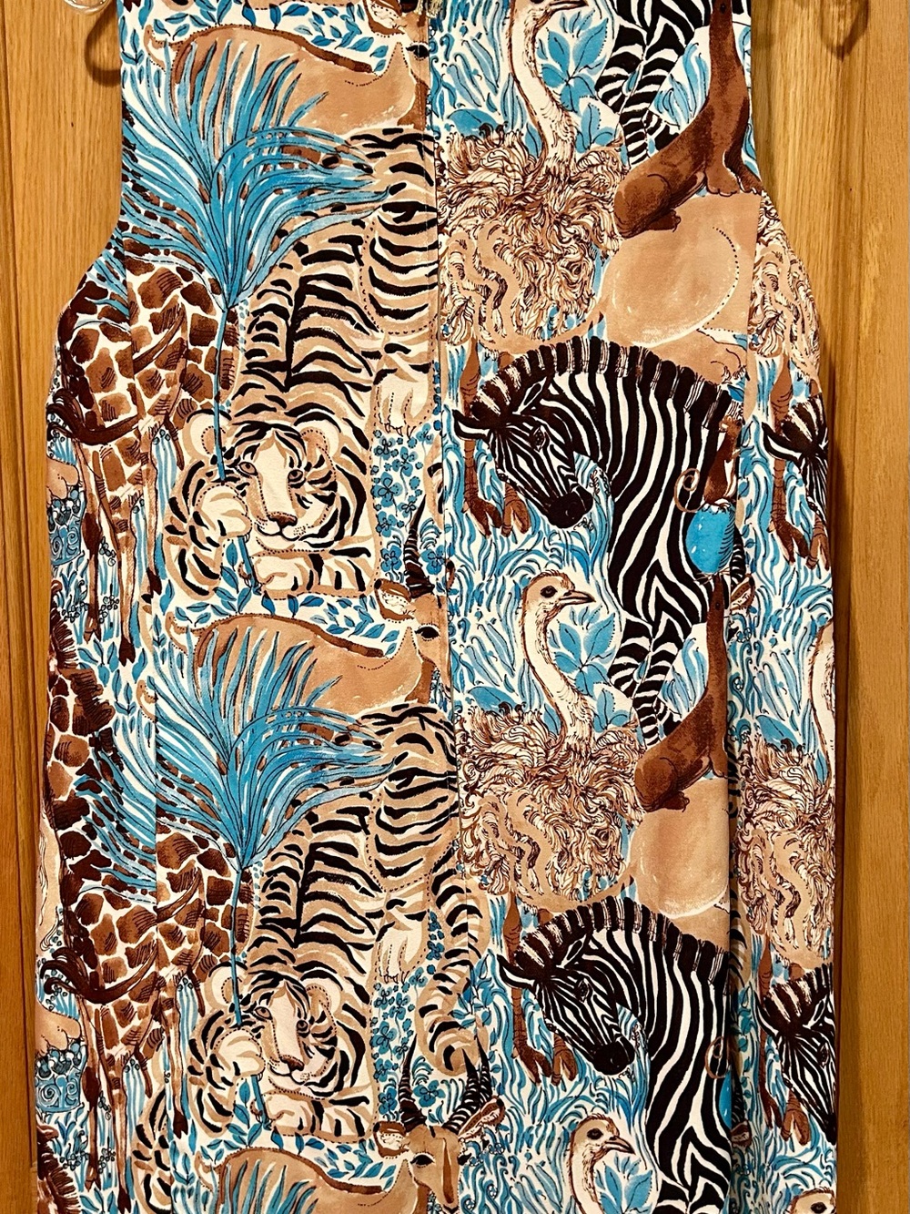 Lilly Pulitzer Edita Shift Dress Aqua Lilly’s Zoo. Size 6 - Picture 9 of 10
